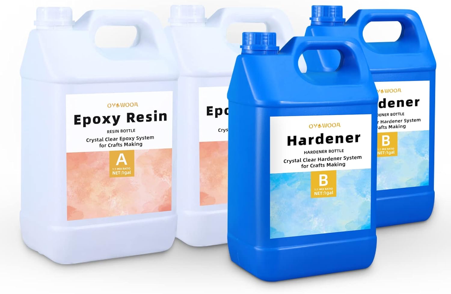 OYOOWOOA Deep Pour Epoxy Resin 4 Gallons Liquid Resina