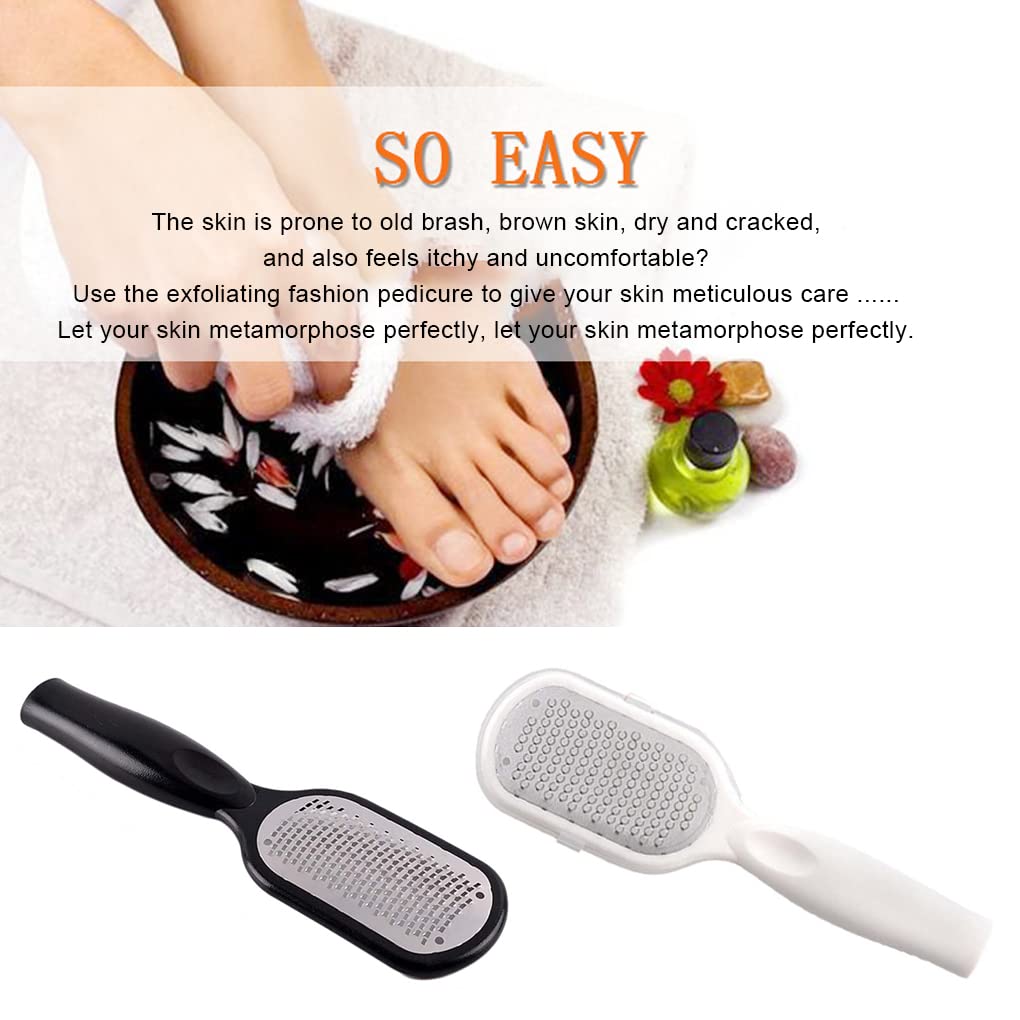 Juego de 10 escofinas de callos para pies, herramientas de pedicura, accesorio de pedicura, para mujeres y hombres, eliminación de piel muerta dura, limas de frotamiento, color negro