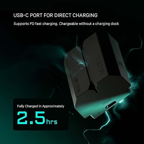 Miniatura 5 de Tilta Batería NP-FZ100 con entrada USB-C (2400 mAh) - Verde  Funciona con A6600, A6700, A9, A9 III, A7S III, A7R III, A7C, A7C II, A7 III, A7 IV,