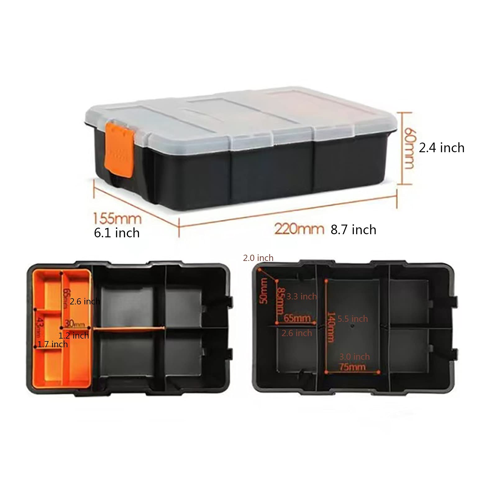 Cassetta Portautensili 4 pezzi/set cassetta degli attrezzi custodia in plastica combinata con coperchio trasparente contenitori for esche da pesca accessori hardware cassetta degli attrezzi Cassetta P