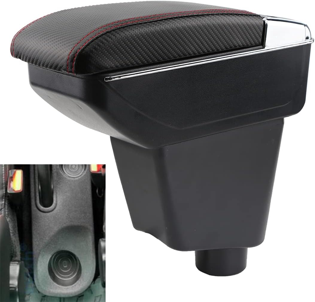 YJYWZH Armlehne Für Toyota Yaris 2021-2024 - Mittelkonsole Mit USB Schwarz