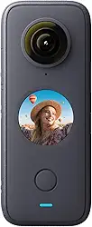 insta360 ONE X2 Câmera de ação à prova d'água 360 graus, 5,7K 360, estabilização, tela sensível ao toque, edição de IA, transmissão ao vivo, webcam, controle de voz