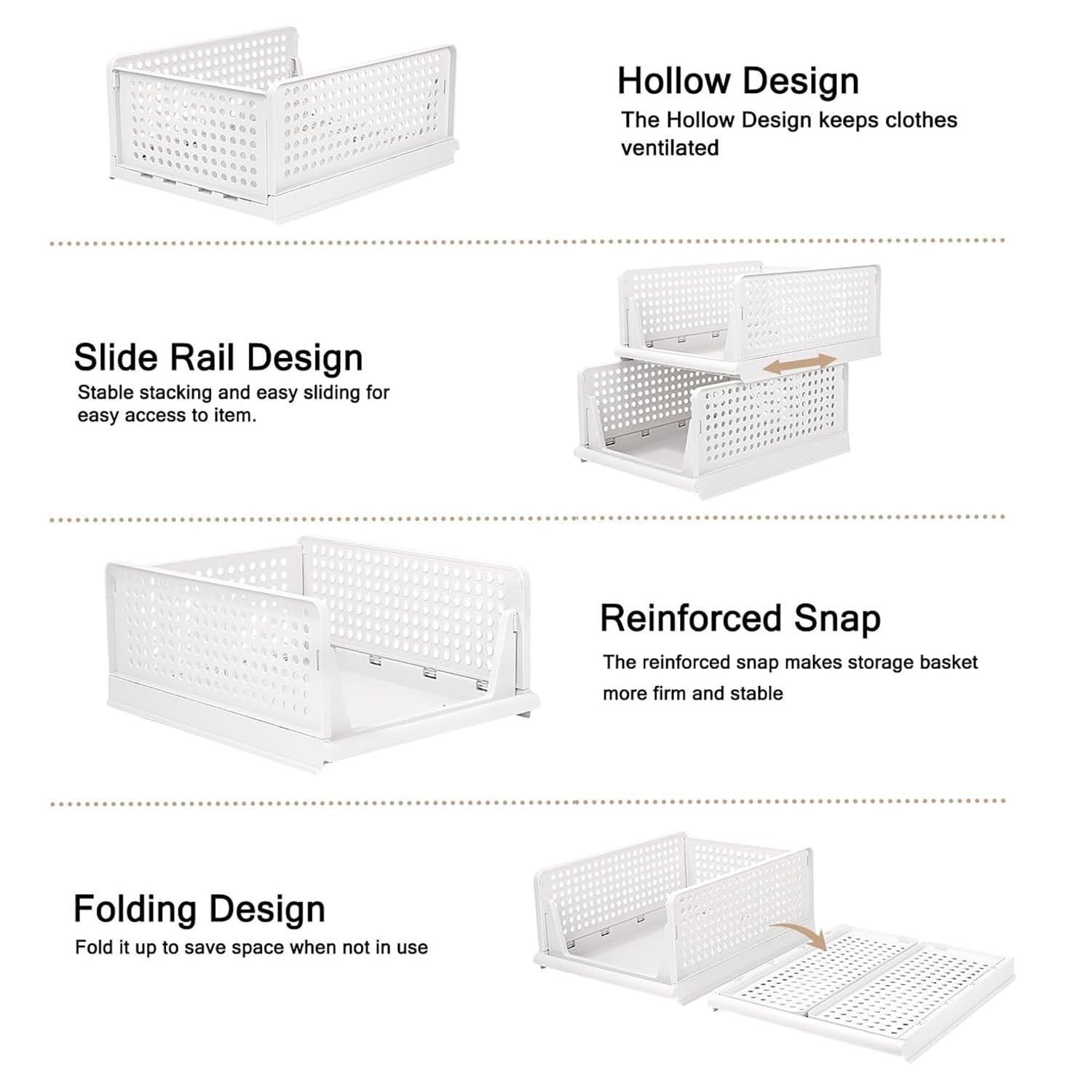 Kuber Industries Organizador de almacenamiento | Organizador de armario para ropa | Organizador de armario | Caja apilable de camisas plegable | Caja de tela para Almirah | Cesta de almacenamiento de