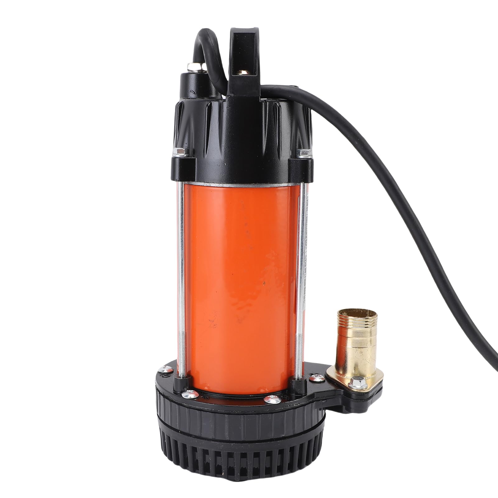FTVOGUE Bomba Sumergible Solar 300W, Bomba de Pozo Profundo con Motor Sin Escobillas de Acero Inoxidable, Flujo Máximo de 4m3/h, Ideal para Granjas y Ganadería (DC12V)