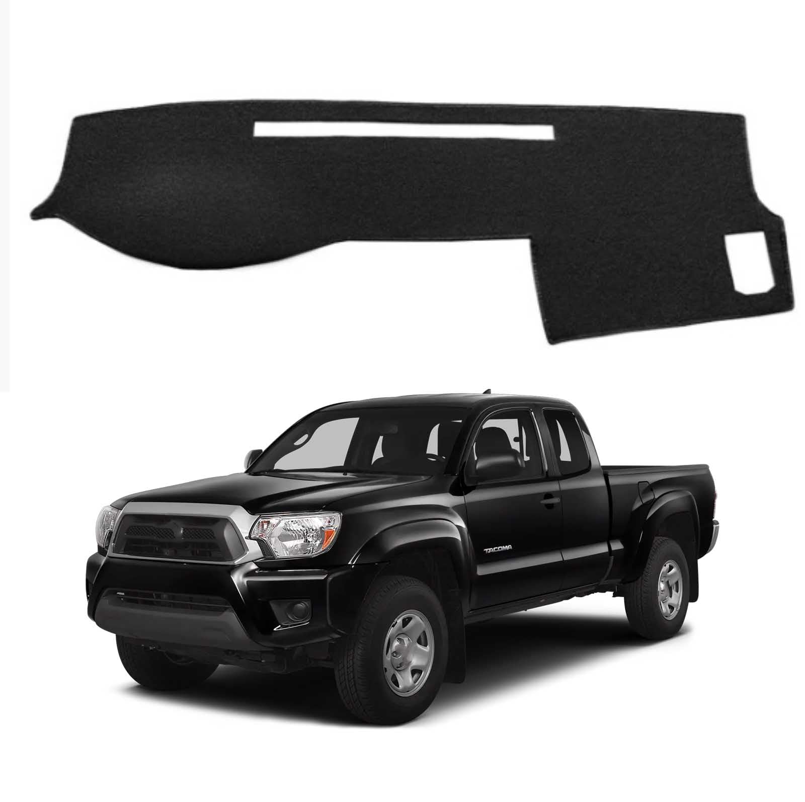 Pokrywa deski rozdzielczej dla Toyota Tacoma 2005-2015 RHD mata antypoślizgowa osłona przeciwsłoneczna dywan dywanik Pad konsola środkowa czarne akcesoria