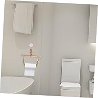 Vista 6 de Soporte para toallas de papel de cordel, soporte de pared para papel higiénico, decoración de madera, soporte para toallas de papel, cuerda náutica