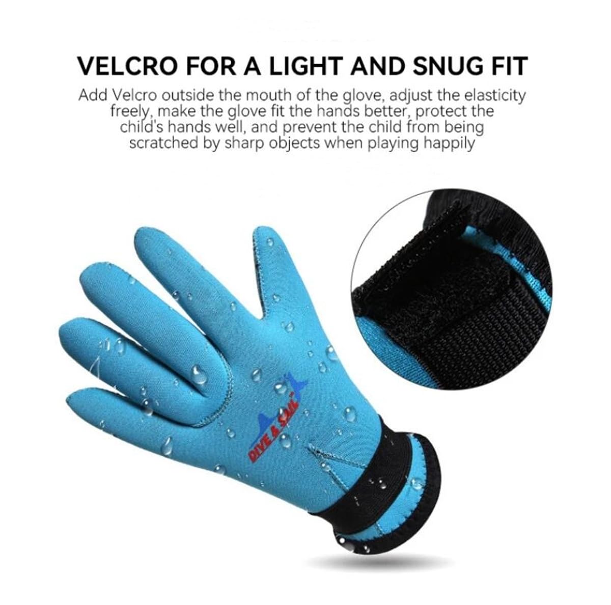 Guanti Palmati In Silicone Per Nuoto - Unisex, Adulti/Bambini, Taglia M, Blu - Foto 7