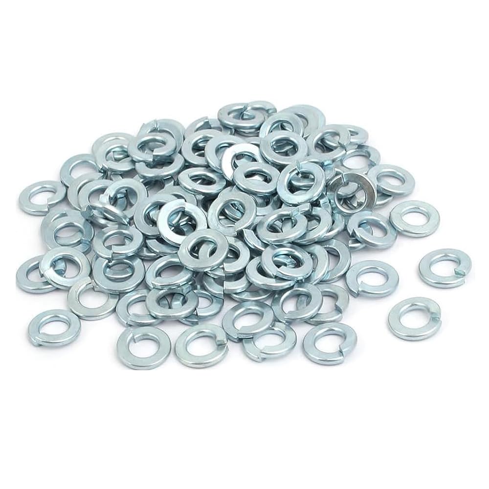 UKCable-Ties Spring Washer Split Lock Washers, BZP Bright Zinc Plated Silver (3/4", 10)