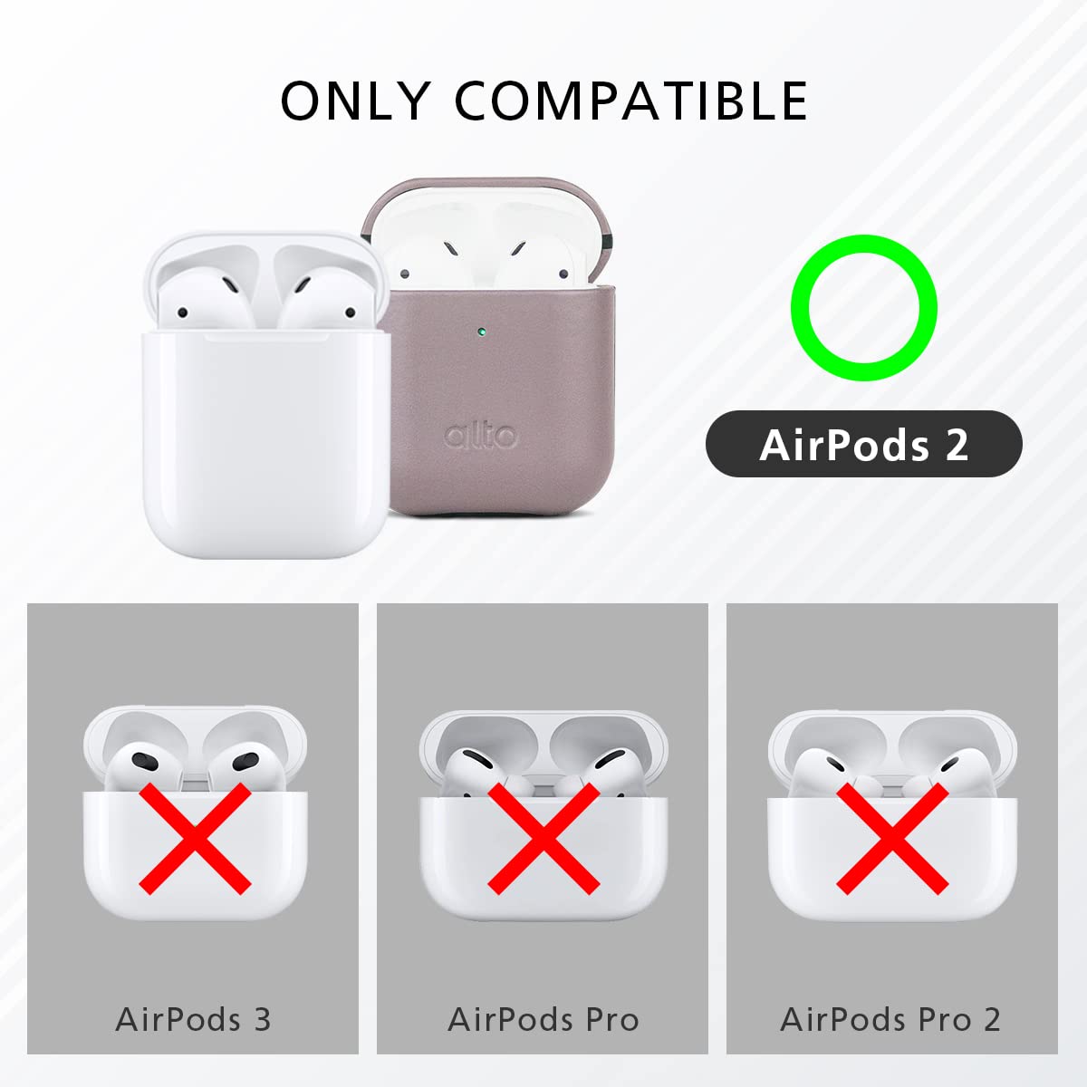 【人気商品】AirPods 革製保護ケース (セメント) Amazon | AirPods 革製保護ケース (セメント) | alto | イヤホン