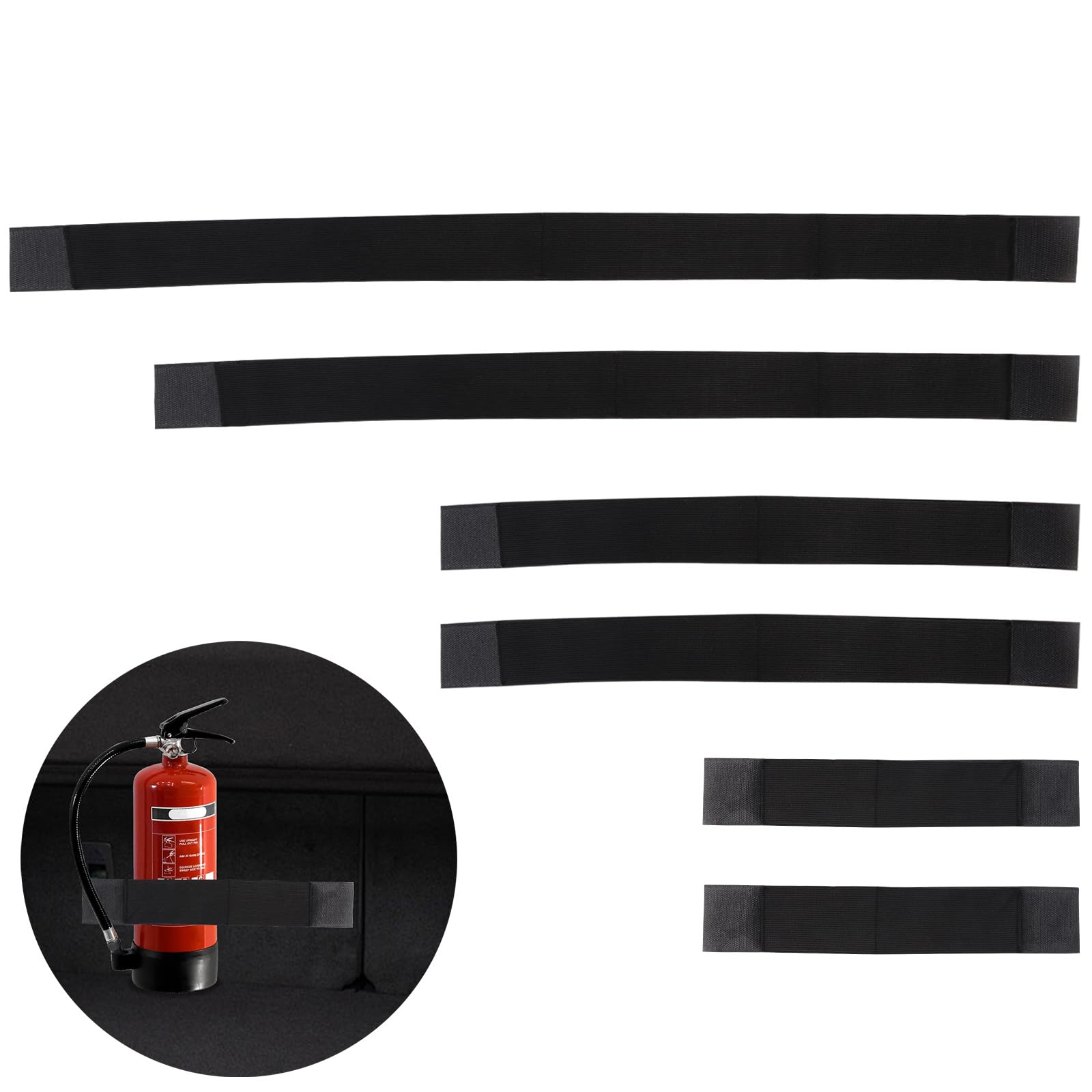 Flaconi Auto Kofferraum Organizer 6-teilig - Klettbänder Für Ordnung Im Auto