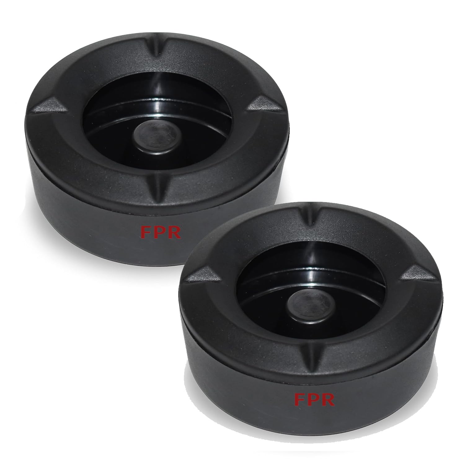 FPR Pack of 2 Ashtray with Lid Ash Holder for Cigarette Safe and Clean Smoking for Car, Home, Office and Bar (2Pcs, Black, Round) PVC Plastic-image-17