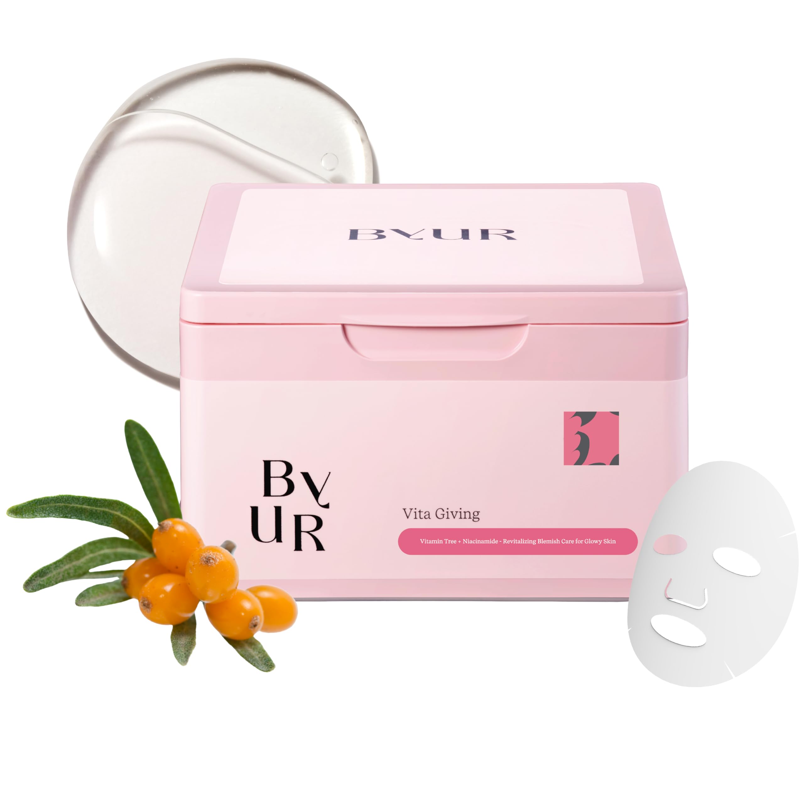 Amazon.com : ByUR Vita Giving Daily Aqua Serum Mask (30 Count