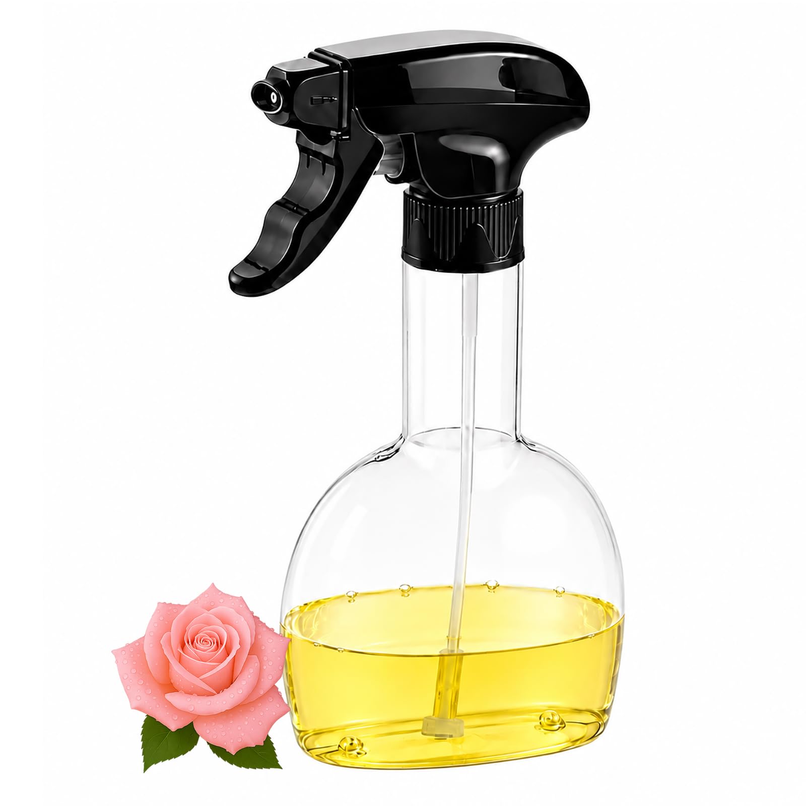 Pulverizador de aceite para cocinar, botella pulverizadora de aceite de oliva de 280 ml, de plástico de grado alimenticio, para freidora de aire, ensalada, barbacoa, hornear, a prueba de fugas