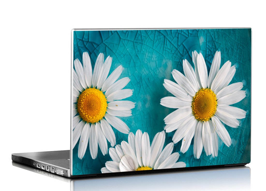 PIXELARTZ Laptop Skin - Abstract Turquoise Floral Background - HD Quality-15.6 Inches - Multi-Colour (B07B22Z8N2) Amazon Price History, Amazon Price Tracker
