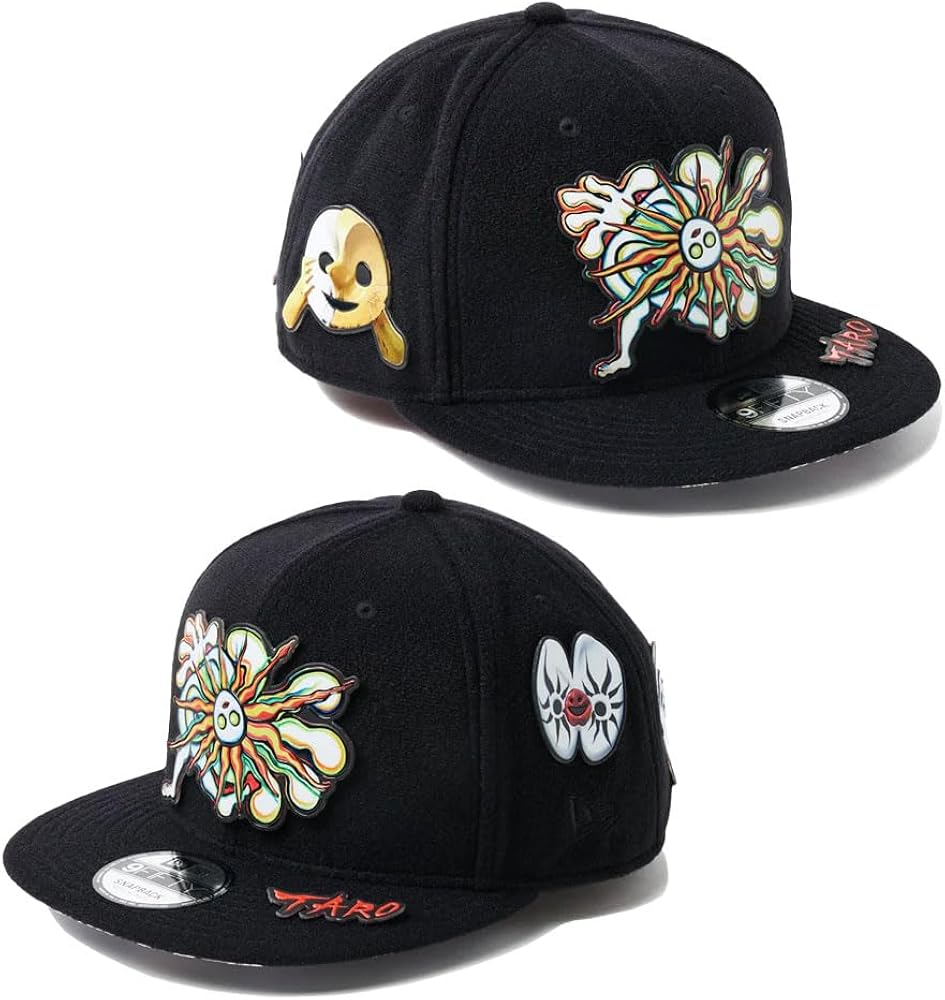 Amazon | [ニューエラ] 9FIFTY TARO OKAMOTO 岡本太郎 パッチ ブラック