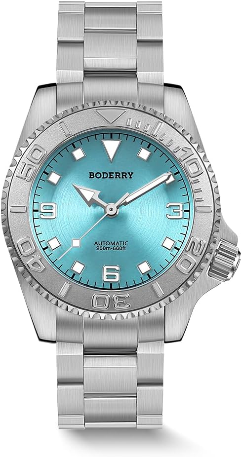 Men's Watch 40mm Solid Titanium 3-Hand No-Date NH38 Movement 200M Water Resistant Luminous Japan LumiNova—Admiral