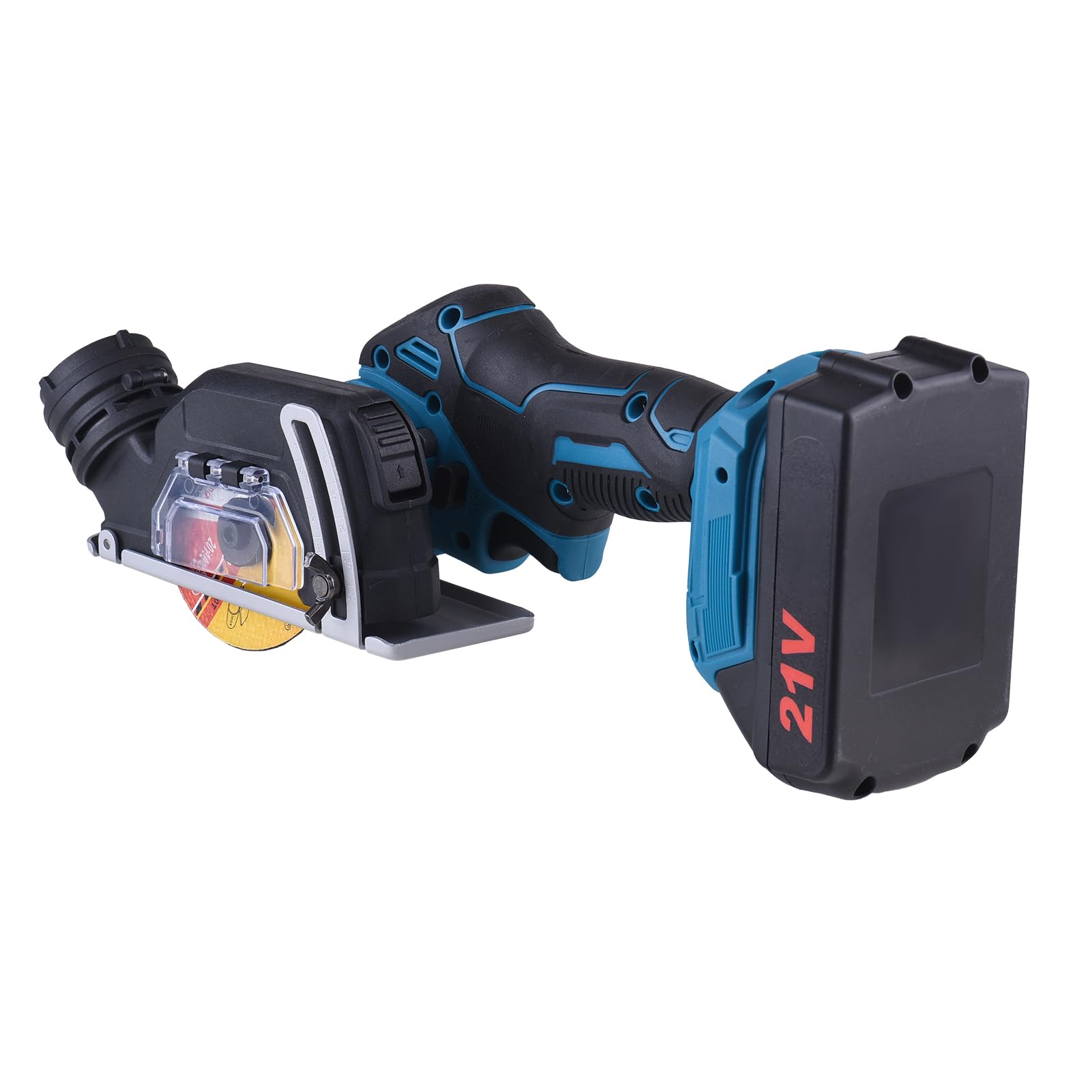 Smerigliatrice Angolare a Batteria, 3 Pollici, 20 V, Kit Doppia | Strumento di Taglio, Utilizzo di Piastrelle in Metallo e Legno, Alloggiamento in Plastica, Dissipazione del Calore,