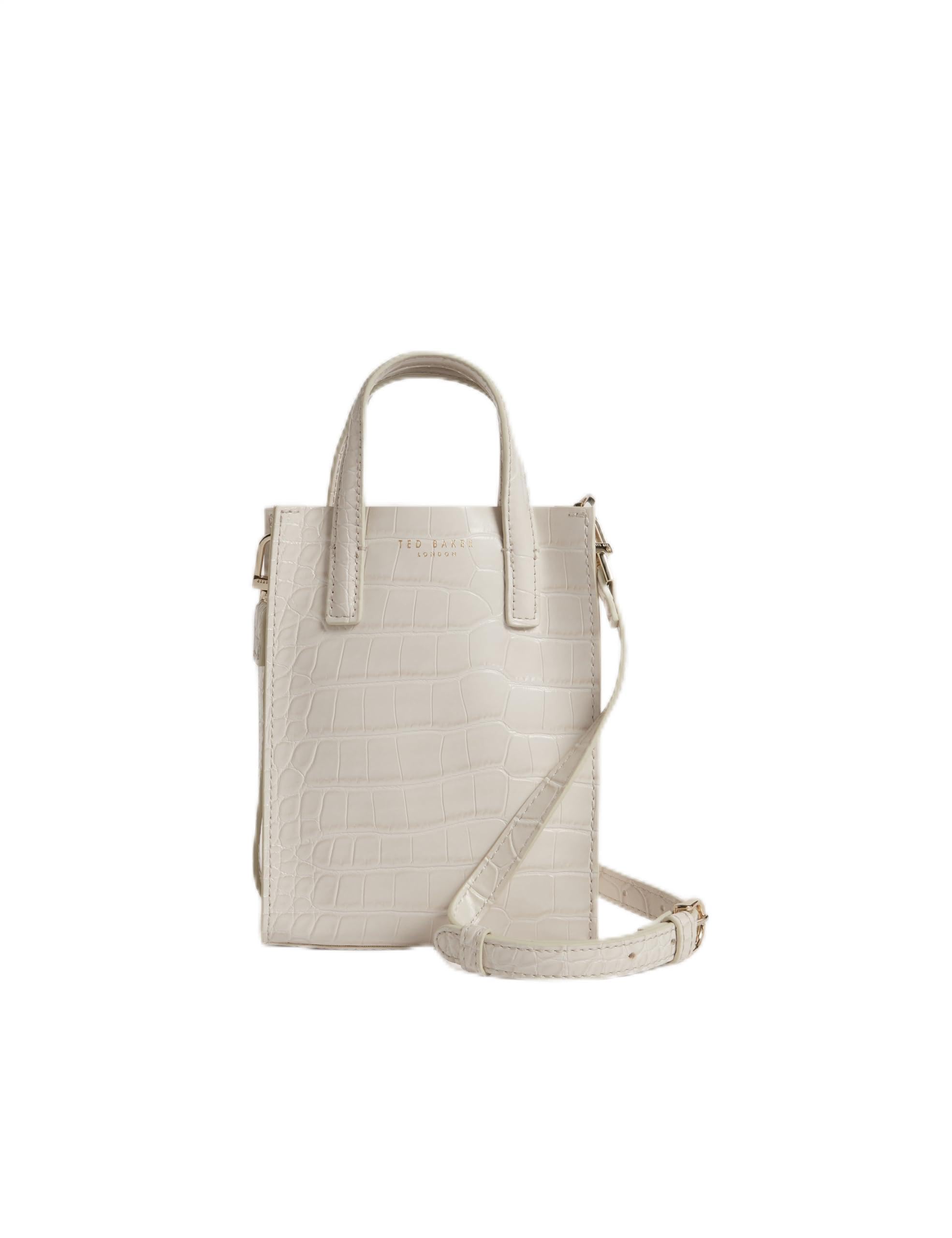 Ted Baker cross body bag Wenissa Croc Effect Mini Icon Bag Ivory