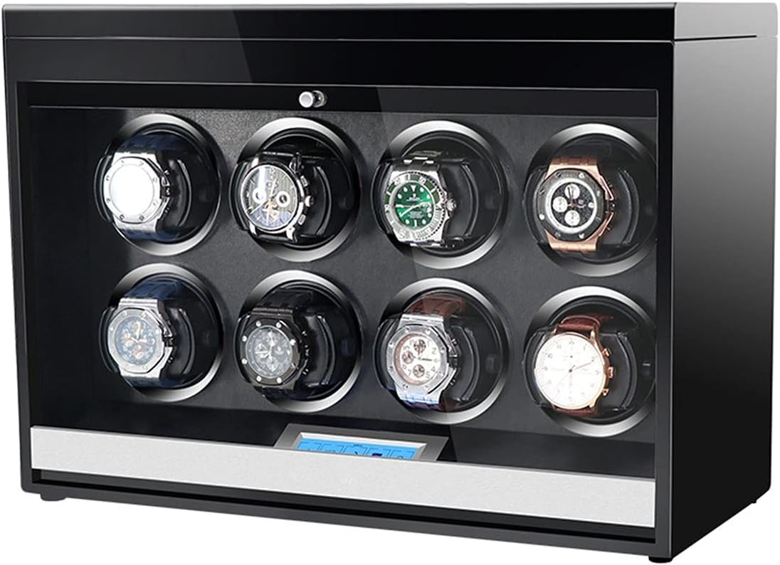 CGCSYZ Touch Screen Watch Winder Box for Automatic Watches with Light, Antimagnetization, AC Adapter, for Men and Women