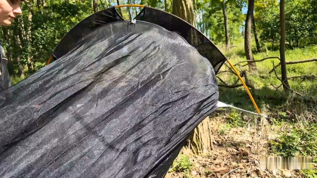 Camping Set Tarp + Hängematte Atmungsaktiv Mit Moskitonetz (Neu Und
