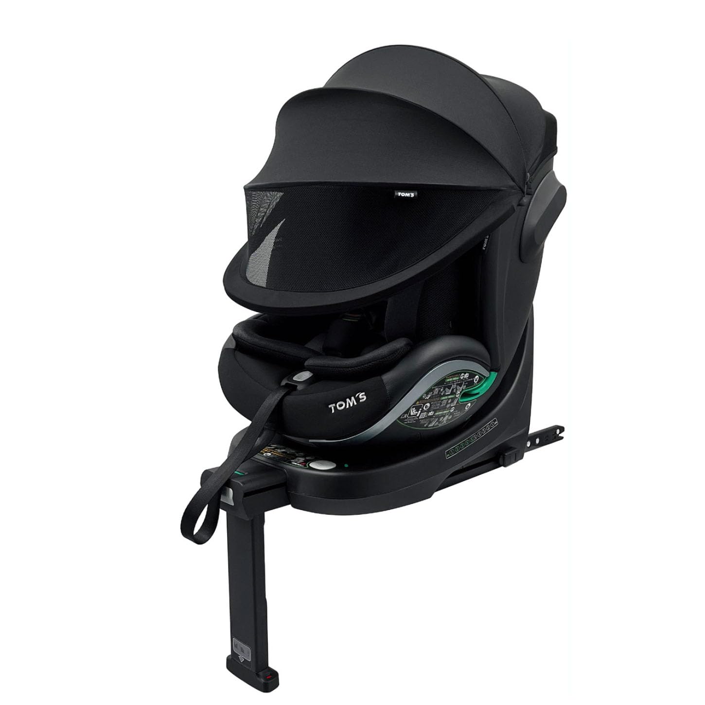 TOMS TURNLONG R129 리클라이닝 ISOFIX 11세 회전형 아동용 시트 주니어 시트 TOMS-Freehip.co.kr