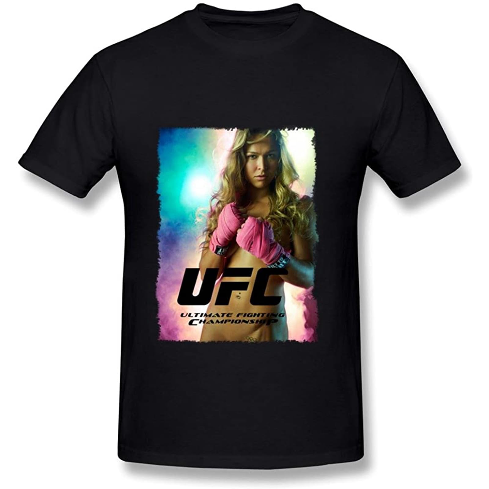 SATURNin&pd Fc Ronda Rousey T Shirt for Men Black L