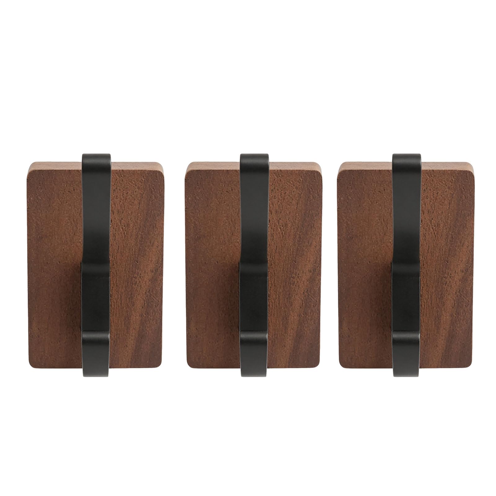 NMOWYBPY Multipurpose Walnuts Wood Hook Drillless Adhesive Mount for Bathroom Door Back Hanging Towels Clothes Accessories Back Door Hook