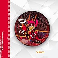 ハズビンホテル アニカフェ グリッター缶バッジ アラスター2個セット ハズビンホテル アニメイトカフェ アニカフェ グリッター缶