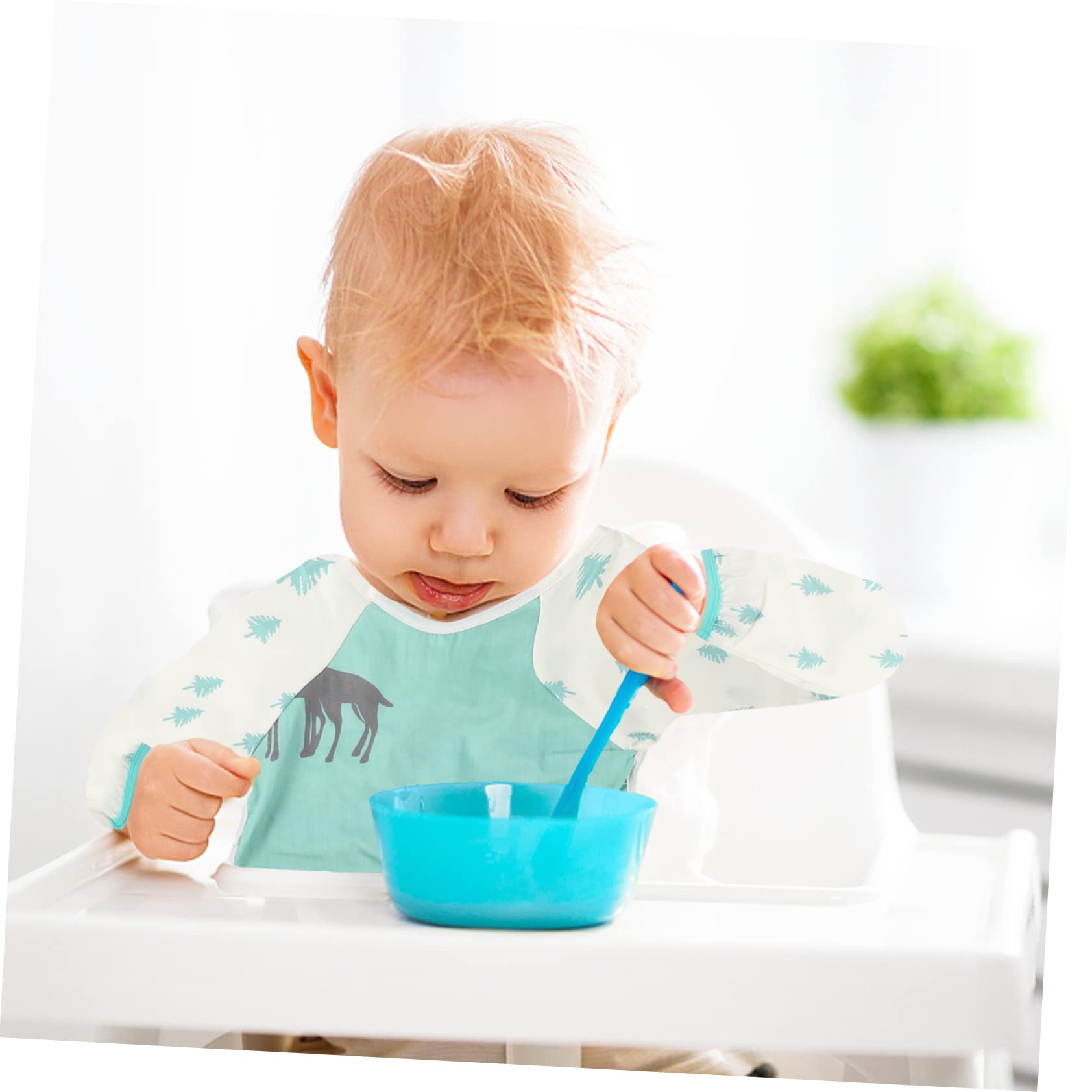 HEMOTON 4 Pezzi Di Grembiule Per Bambini Grembiule Per Bavaglini Bavaglino Per L'Alimentazione Del Bavaglino Da Pranzo Per Bambini Alla Moda