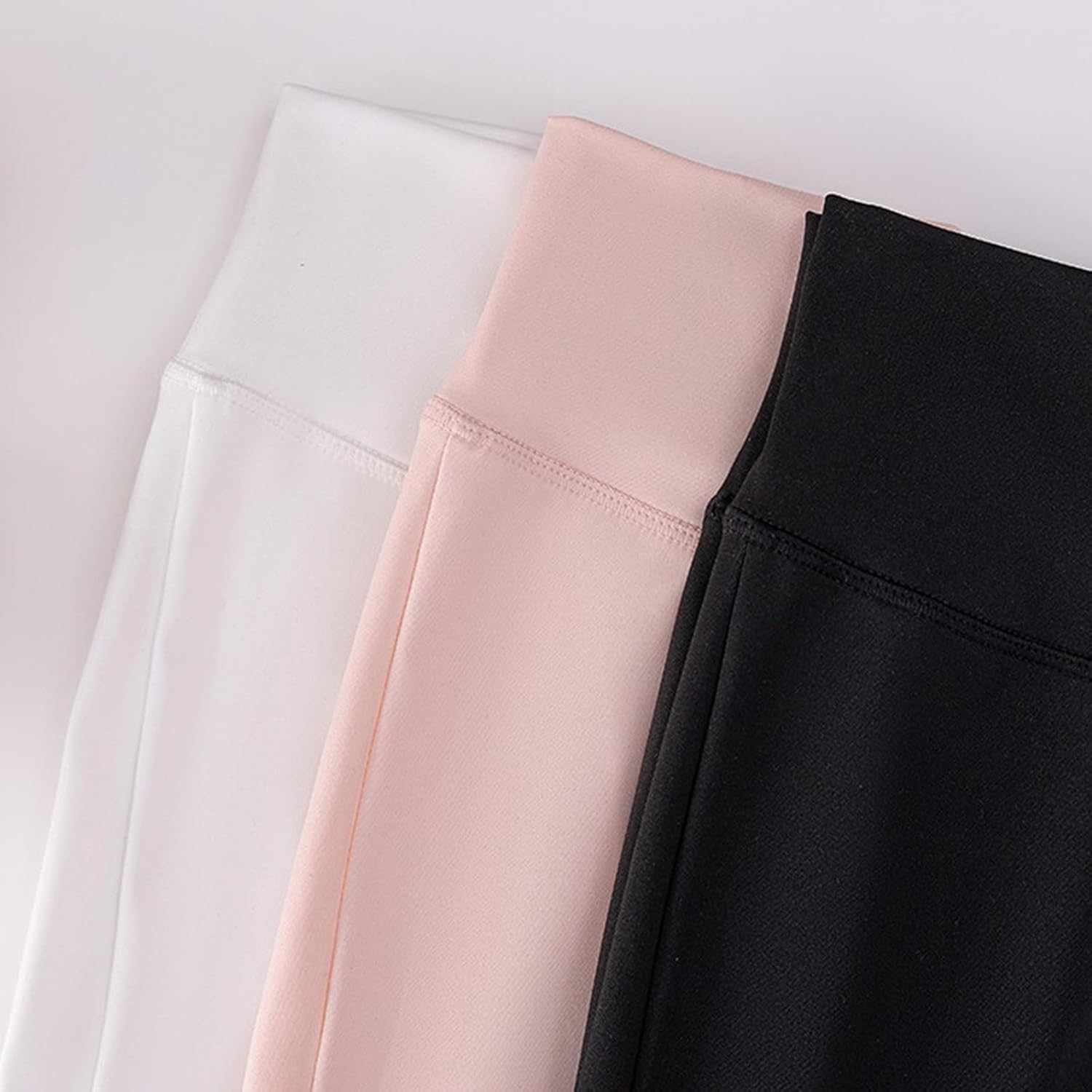 Girls Leggings High Waisted Flare Yoga Pants with Pocket Bootcut Bell Bottom Uniform School Dress Pants Soft Stretch Leggings