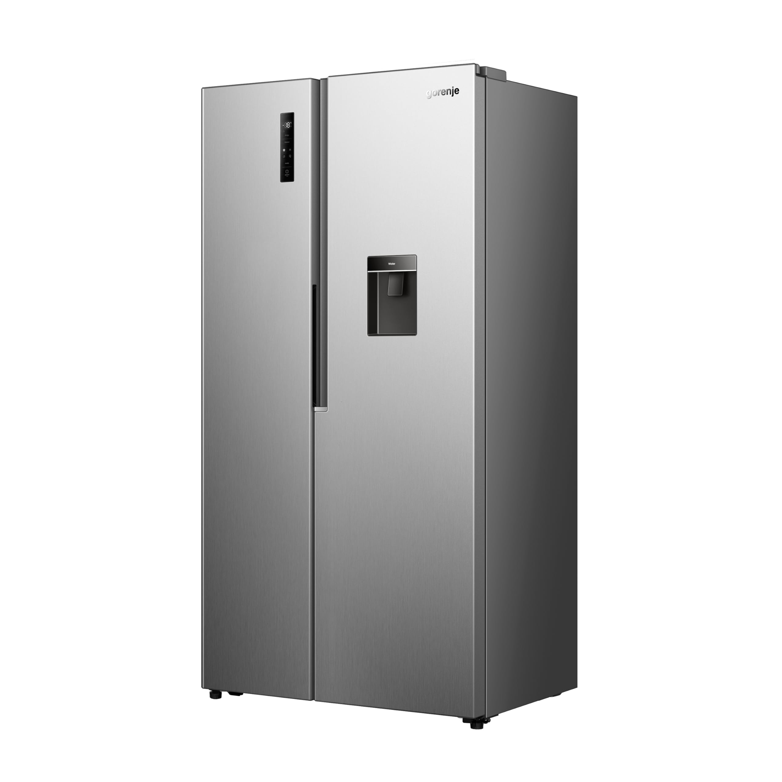 Gorenje NRS917E41XWD Kühl-Gefrierkombination/Freistehend/ 541L/ 39dB/ EEK: E/NoFrost Plus/Wasserspender/Multiflow 360°/ CrispZone/Supercool/FastFreeze/(BxHxT): 91,1 × 178,6 × 61,5 cm/Grau