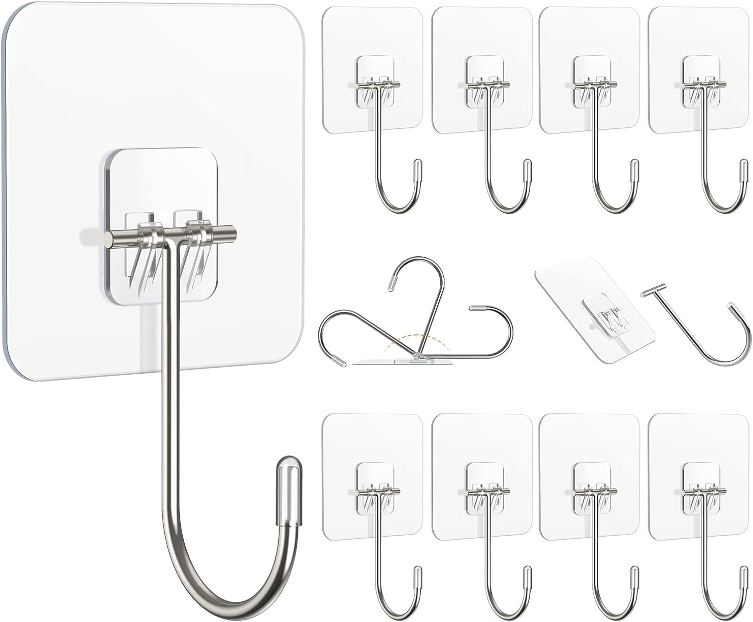 Amazon.co.jp: Hangerspace フック 粘着 キッチンツールフック フック  