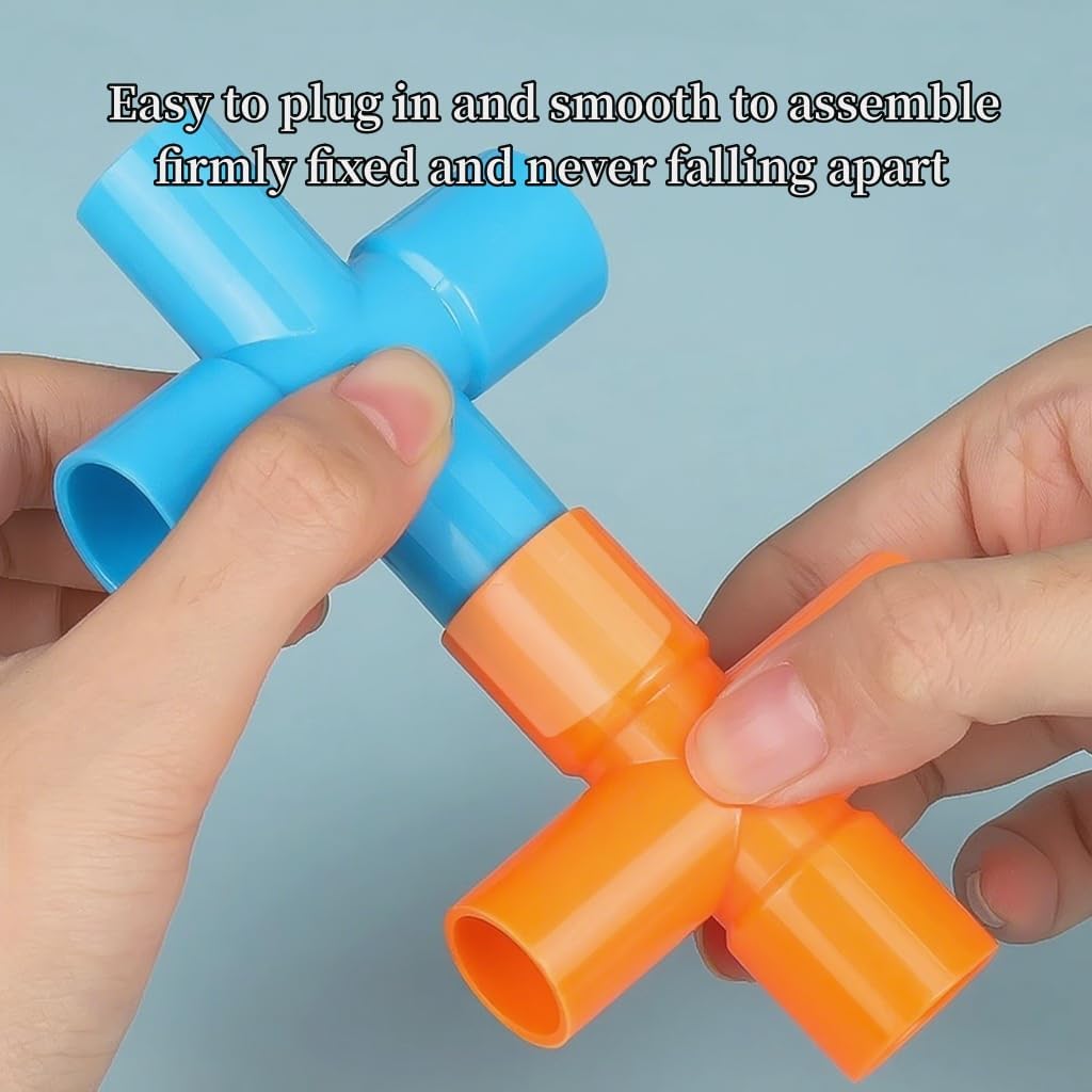 Pipe Building Blocks for Kids 3,4,5,6,7,8 |300Pc STEM Construction Toys with Storage Box |Ideal Birthday&Holiday Gift, Educational&Creative STEAM Present for Boys & Girls (Medium Size)