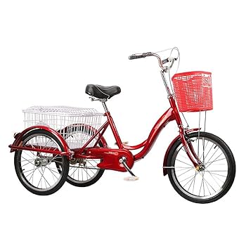 Amazon | 三輪バイク、3輪大人用三輪車 20インチ シニア向け