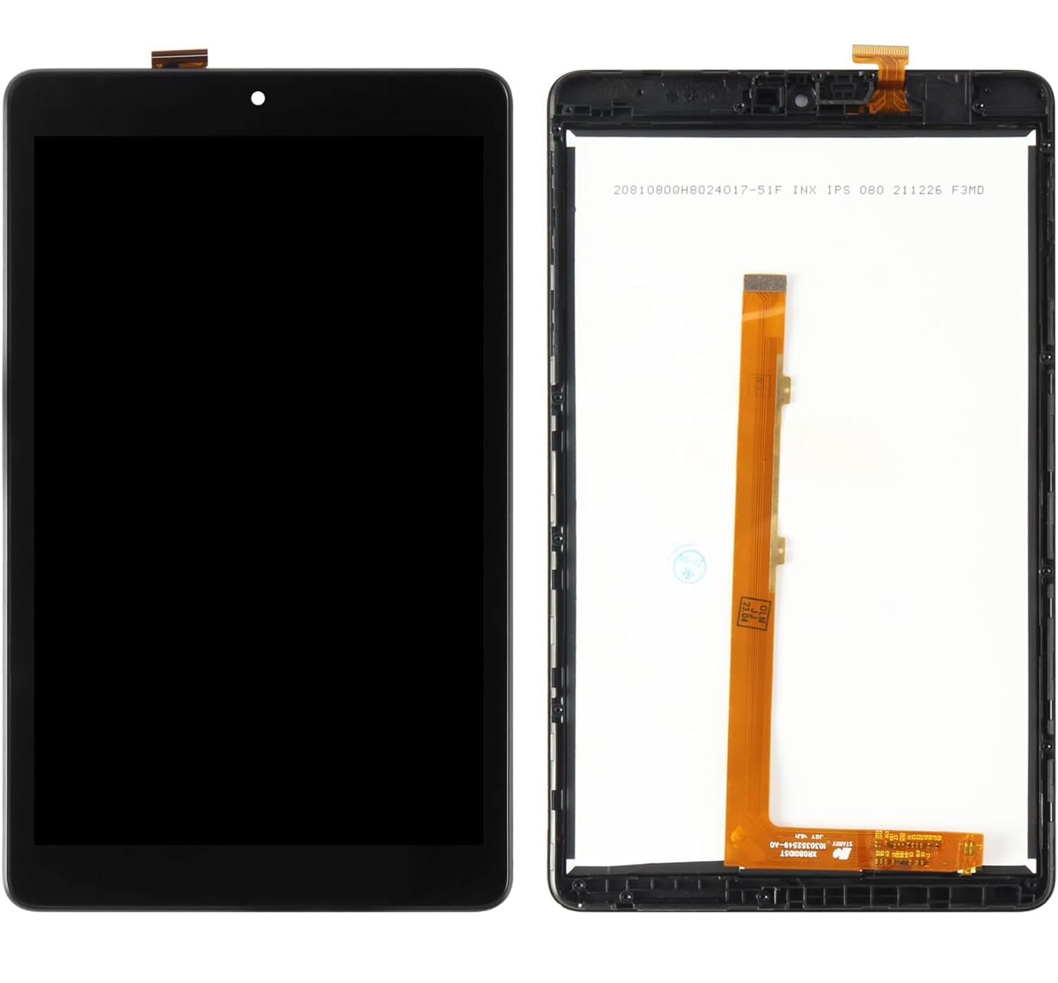 Screen for Alcatel 9032 3T 2020 Tablet Screen Replacement for Joy Tab 2 LCD Screen 9032Z Touch Display Digitizer Assembly 8 Inches Repair Parts(Black with Frame)