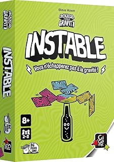 BIG POTATO GAMES Instable : Le Jeu d’équilibrage des Cartes Qui défie la gravité | Jeu de Cartes Amusant | 2+ Joueurs - A partir de 8 Ans