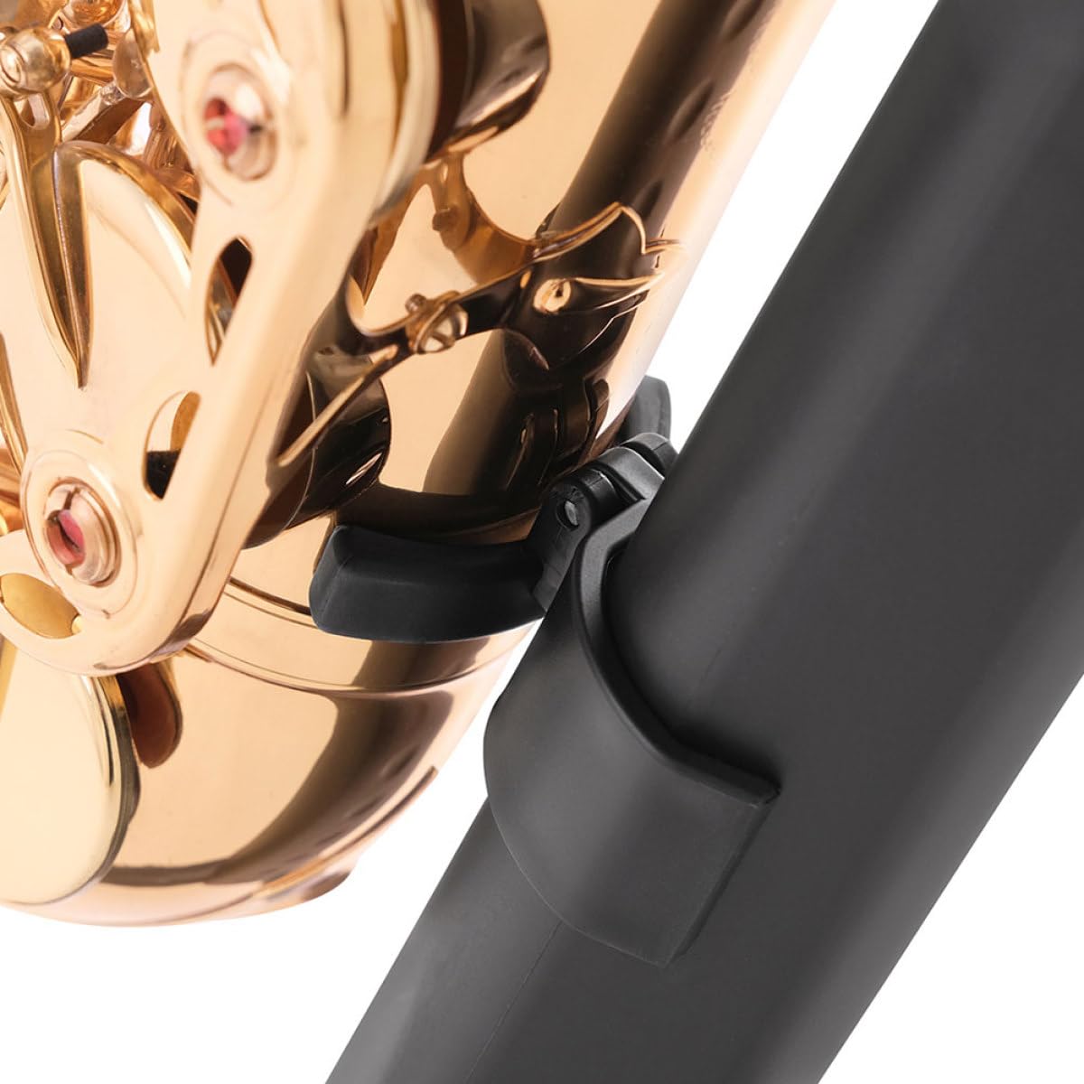 Robuster Tenor Saxophonständer Klappbarem Tragbarem Design Rutschfesten Silikonpolstern zum Schutz Des Instruments Stabiler Saxophonhalter für Zuhause und Musikschule