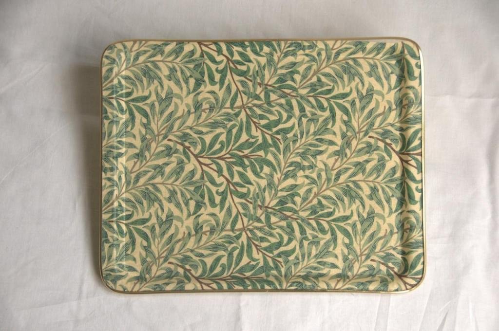 Arnold Designs Quality Fibre Glass Tray 36x28cm Medium William Morris Green Willow