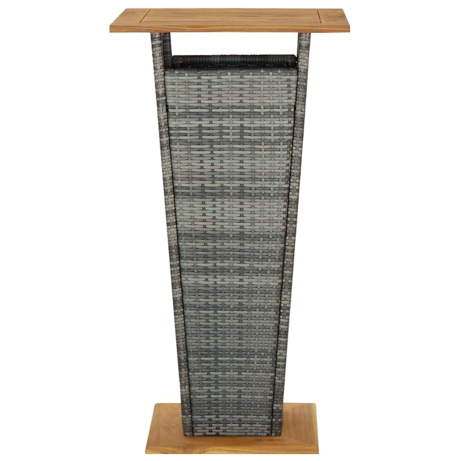 Ensemble de Bar Ensemble de Bar de Jardin Salon de Jardin Exterieur Salon Jardin Ensemble de Bar de Jardin 5 pcs et Coussins Résine tressée Gris Co