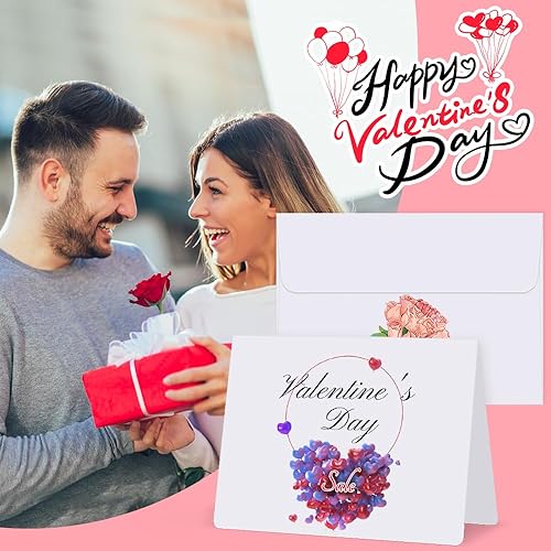 Miniatura 5 de Eupako Paquete de 50 tarjetas y sobres blancos en blanco de 4.125 x 5.5 - Cartulina plegada y sobres A2 - Autosellado para tarjetas de felicitación