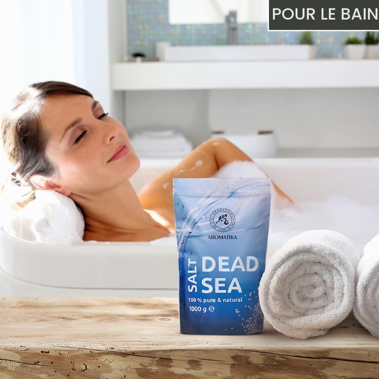 AROMATIKA Sel de Bain Mer Morte - Format Économique, 5kg