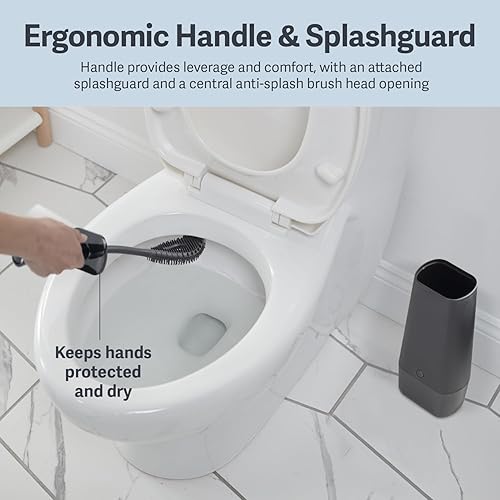 Miniatura 6 de Casabella Cepillo higiénico para inodoro con caja, color negro