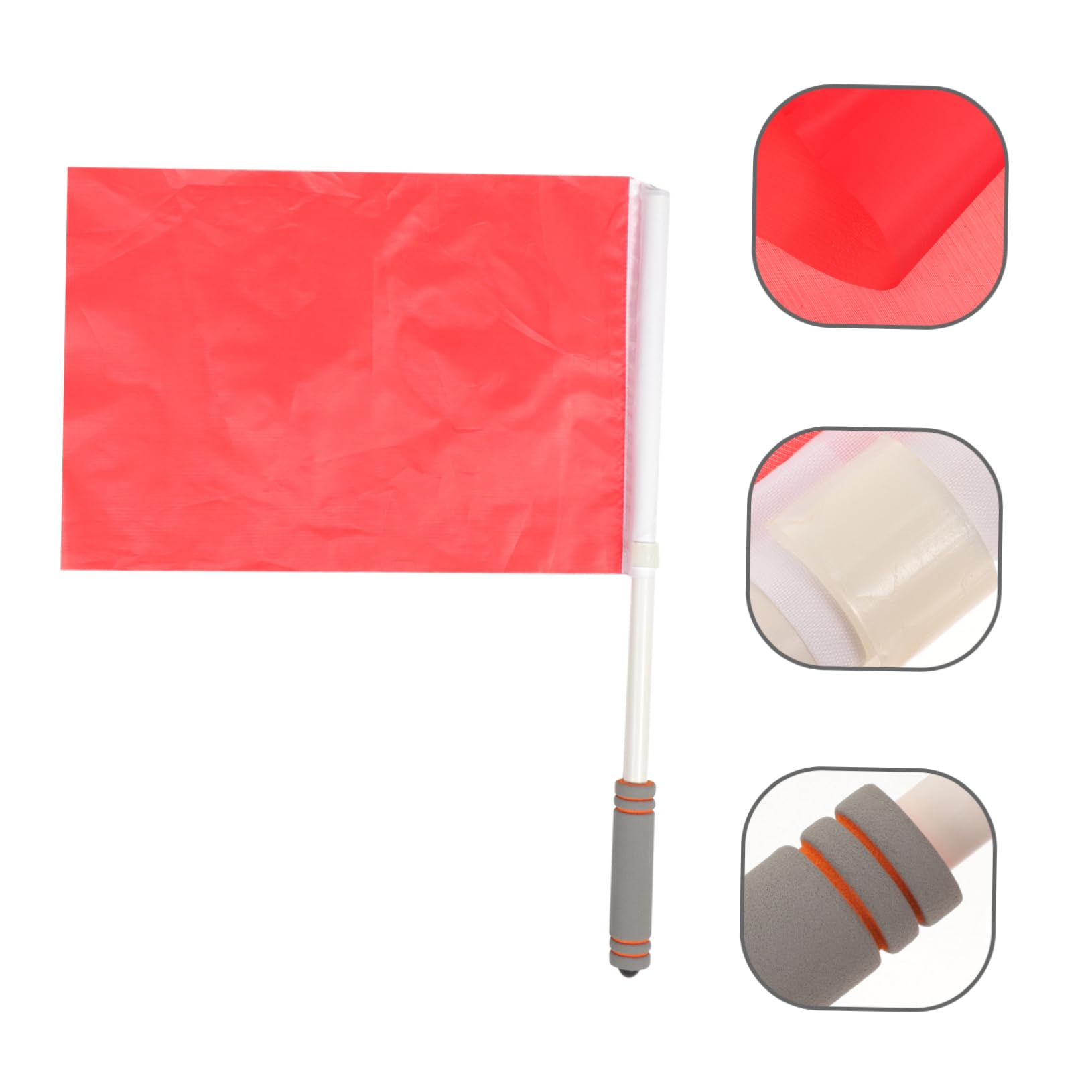 BRIGHTFUFU Flag Footballflags for Football 2 Pieces Reusable Soccer Flags Plastic Handle