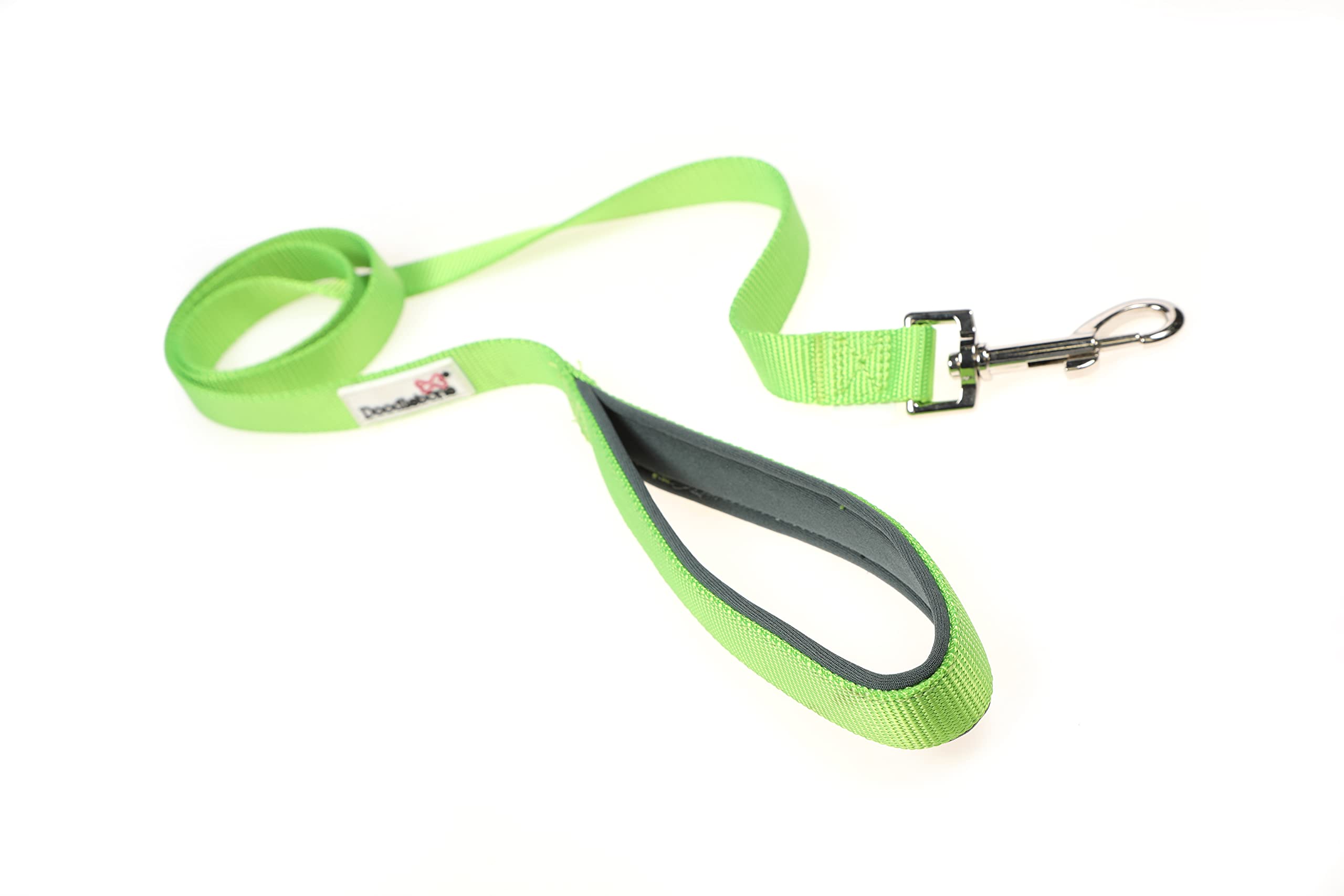 Doodlebone - Padded Dog Lead - Comfortable Dog Leash with Soft Neoprene Padded Handle, Strong Clip, 120cm Length, Machine Washable for Everyday Walks & Training - 25mm - Apple โ image 1