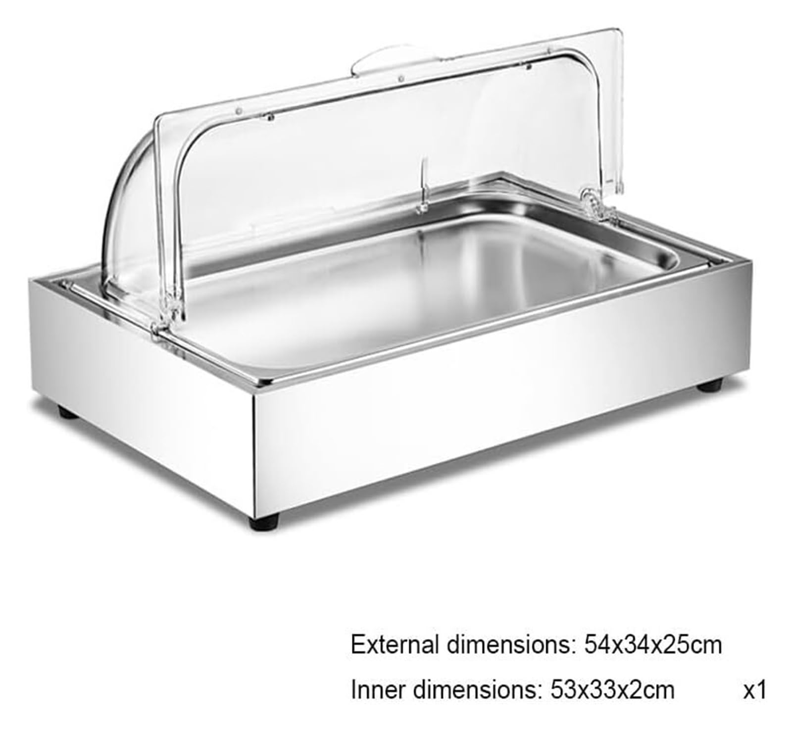 Étagère à épices en acier inoxydable avec couvercle transparent