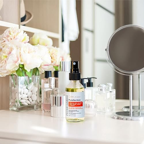 Miniatura 3 de Peter Lamas Elixir de aceite exótico Purefection, aceite multiusos para cabello, cuero cabelludo, cara y cuerpo | Restaura el brillo, aumenta la