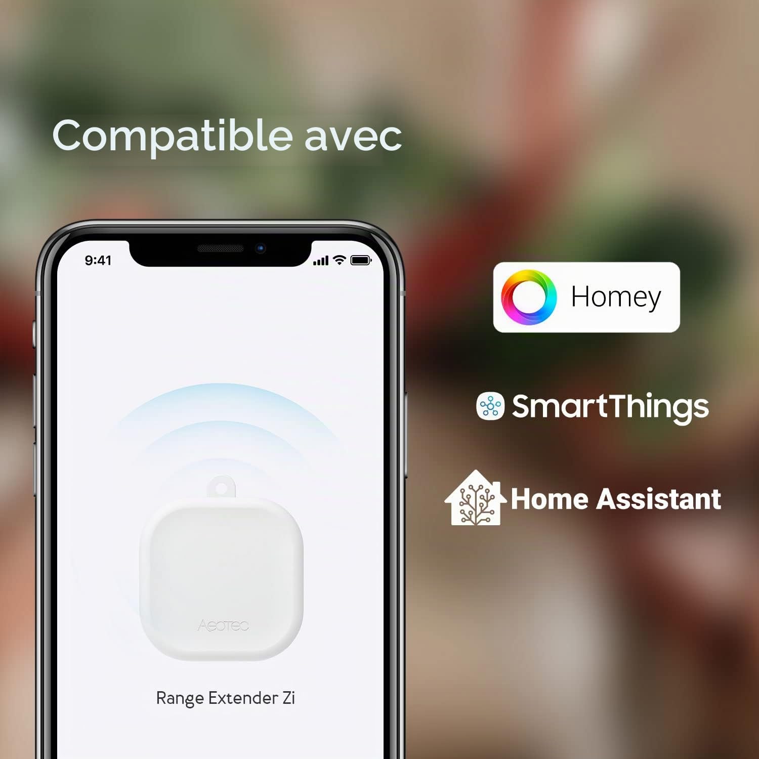 Aeotec Range Extender Zi | Zigbee Repeater | Augmentation de portée | Zigbee | Compatible avec Homey, SmartThings, Home Assistant | AEOZZGA001