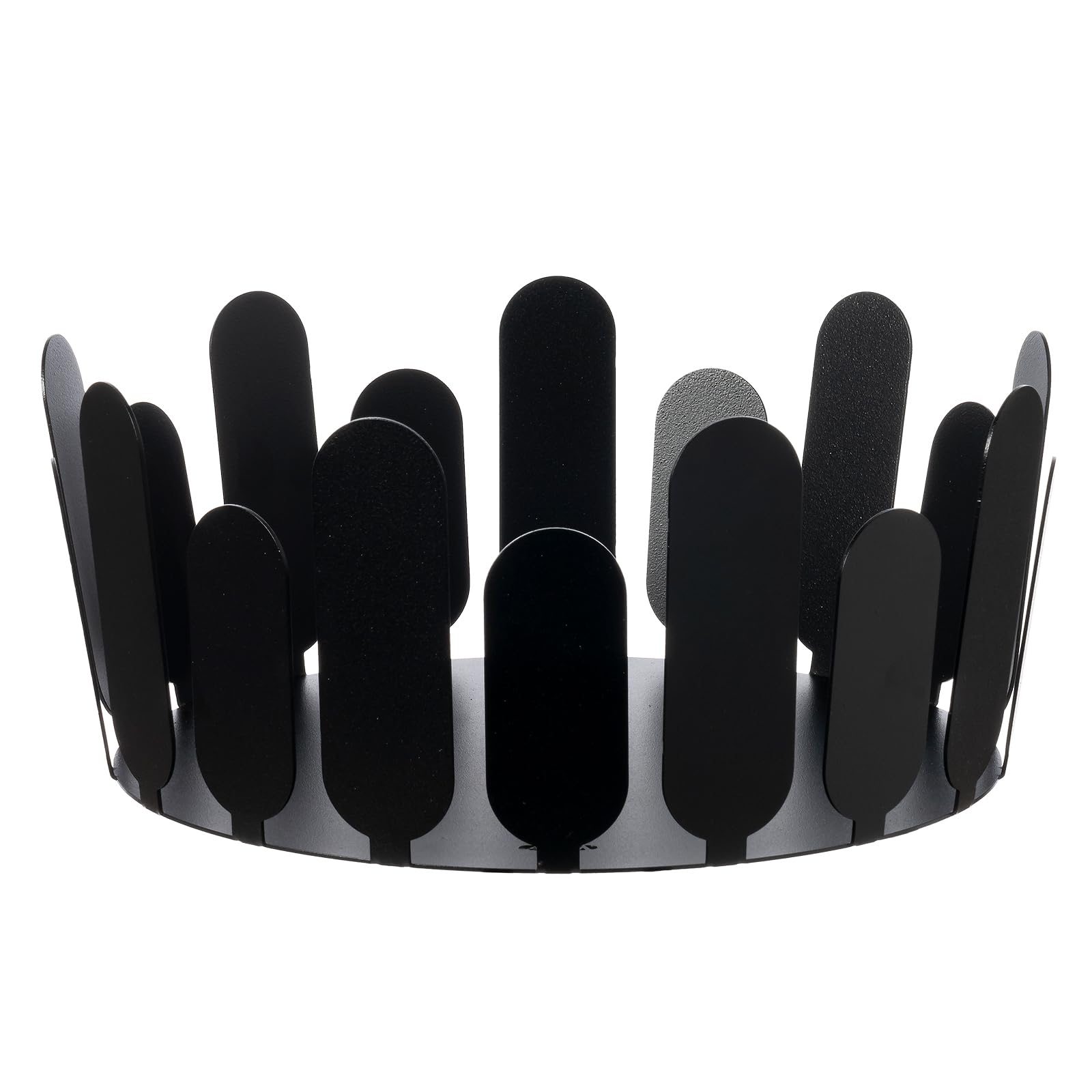 Arti & Mestieri Park - Centrotavola grande di Design 100% Made in Italy - in Ferro, ⌀ 28cm, 13h cm (Nero)