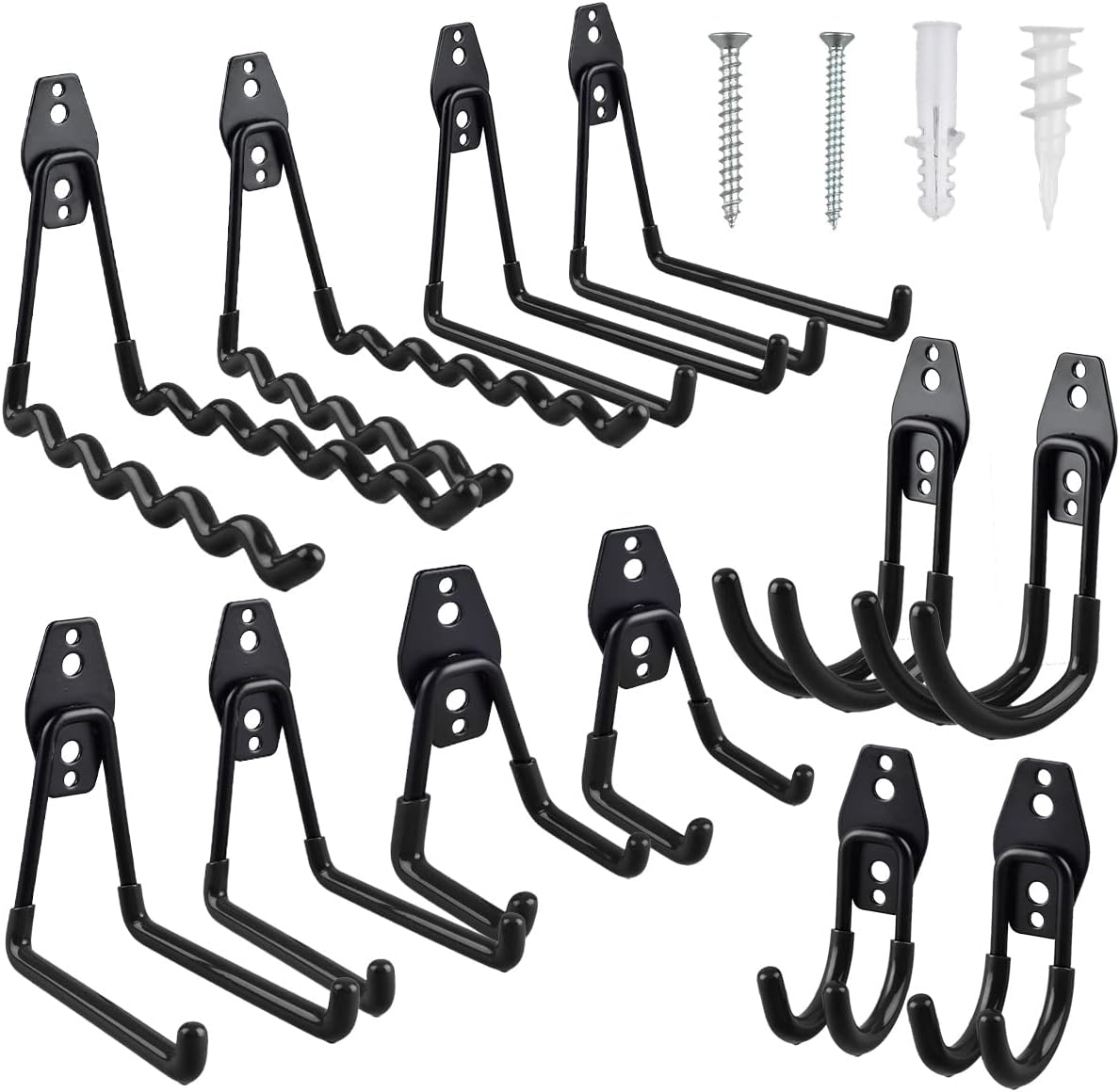 Garage Hooks Heavy Duty, 12Pack Duty Iron Garage Storage Hooks with