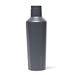 Corkcicle Classic Canteen - Keeps Drinks Cold for 25 Hours - Triple-Insulated Stainless Steel - Dishwasher Safe - Summer Drinkware Gift - Keeps Drinks Ice Cold - 16 oz - Flint